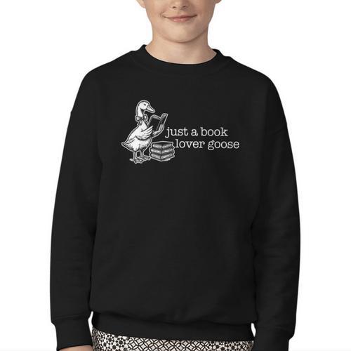 Bookish Club Silly Lover Book Reader Reading Gift Youth Crewneck Sweatshirt - Bookorys