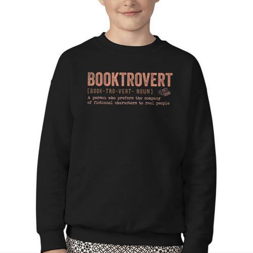 Booktrovert Definition Youth Crewneck Sweatshirt - Bookorys AU