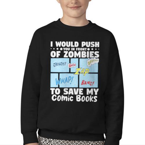 Comics Collecting Book Collector Guide Comics Lover Youth Crewneck Sweatshirt - Bookorys