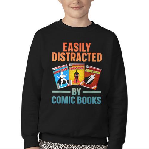 Cute Comic Book For Men Women Comic Book Collector Youth Crewneck Sweatshirt - Bookorys