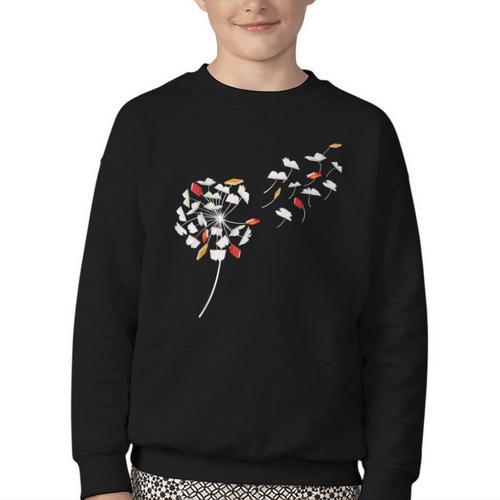 Dandelion Books Book Lover Reading Bookworm Reader Youth Crewneck Sweatshirt - Bookorys AU