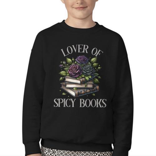 Dark Romance Book Lover Spicy Books Bookish Merch Morally Youth Crewneck Sweatshirt - Bookorys DE