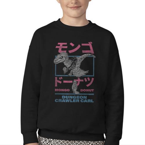 DCC Mongo And Donut Face-Off With Kanji Gamer Series Book Youth Crewneck Sweatshirt - Bookorys