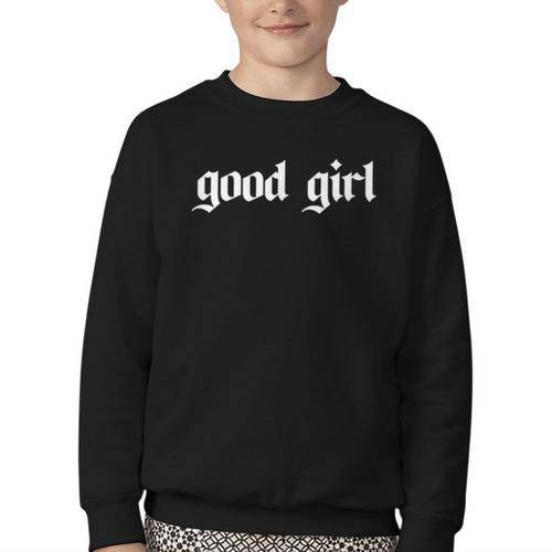 Good Girl Book Club Smut Book Reader Romance Spicy Book Youth Crewneck Sweatshirt - Bookorys