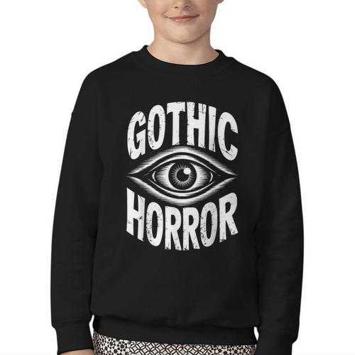 Gothic Classic Horror Thriller Book Movie Film Halloween Youth Crewneck Sweatshirt - Bookorys CA