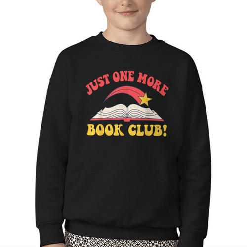 Just One More Book Club Bookish Hippie Youth Crewneck Sweatshirt - Bookorys AU