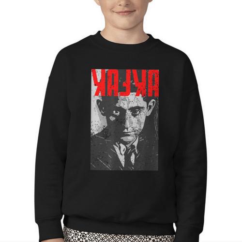 Kafka Franz Portrait Books And Literature Youth Crewneck Sweatshirt - Bookorys DE