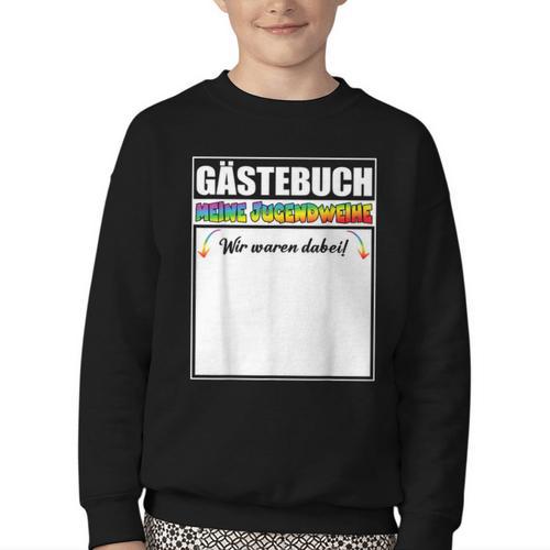 Meine Jugendweihe Guest Book Colourful Wir Waren Dabei MäDchen German Youth Crewneck Sweatshirt - Bookorys