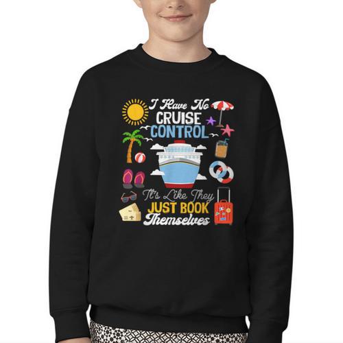 I Have No Cruise Control-It’s Like They Just Book Themselves Youth Crewneck Sweatshirt - Bookorys