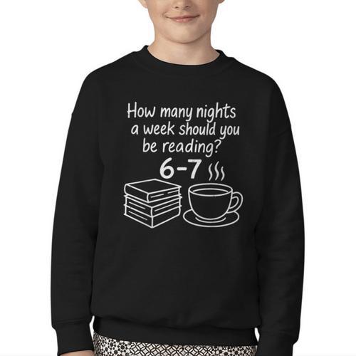 Reading 67 Six Seven English Teacher Book Lover Librarian Youth Crewneck Sweatshirt - Bookorys