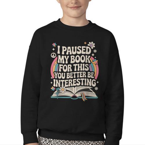 Reading Quote For Bookworm And Librarian Youth Crewneck Sweatshirt - Bookorys AU