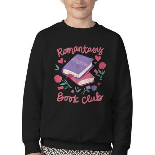 Romantasy Book Club Novel Reading Club Bibliophiles Fiction Youth Crewneck Sweatshirt - Bookorys CA