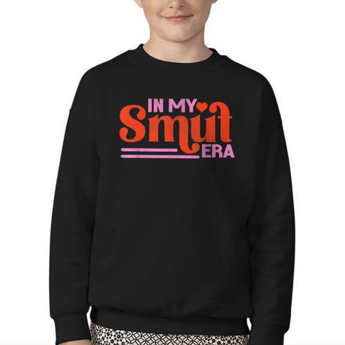 In My Smut Era Shirt Romance Novel Reader Book Reading Youth Crewneck Sweatshirt - Bookorys