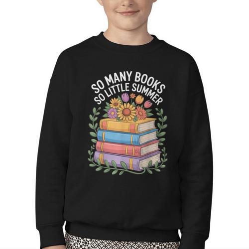 So Many Books So Little Summer Youth Crewneck Sweatshirt - Bookorys