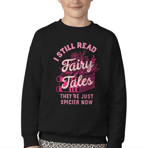 Spicy Book Lover For Women Who Love To Read Romance Fantasy Youth Crewneck Sweatshirt - Bookorys