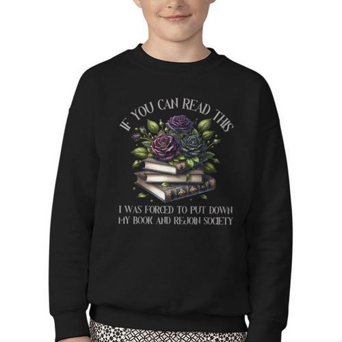 Spicy Books Put Down My Book Dark Romance Merch Bookish Youth Crewneck Sweatshirt - Bookorys DE
