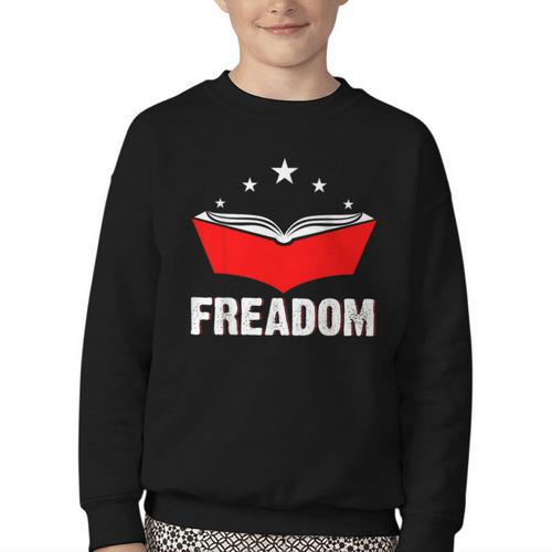 I Survived Reading Banned Books And All I Got Was Smarter Youth Crewneck Sweatshirt - Bookorys
