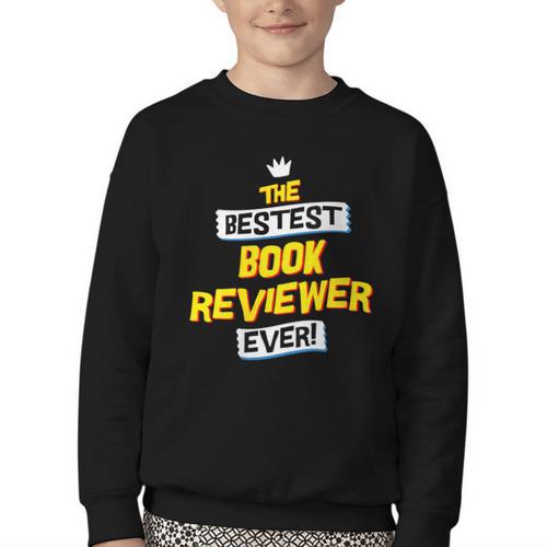Women's Best Book Reviewer Critic Job Occupation Youth Crewneck Sweatshirt - Bookorys