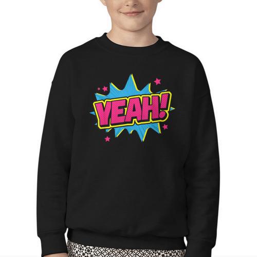 Yeah Comic Comic Book Graphic Youth Crewneck Sweatshirt - Bookorys DE