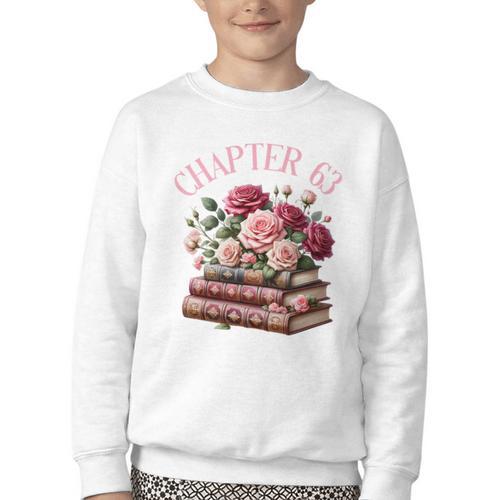 63rd Birthday Chapter 63 Birthday Shirt Women Book Lover Premium Youth Crewneck Sweatshirt - Bookorys DE