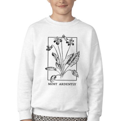 Most Ardently Book Lover Book Club Youth Crewneck Sweatshirt - Bookorys CA