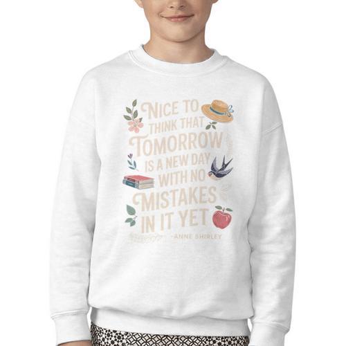 Book Lover Tomorrow Quote Anne Shirley Premium Tri-Blend Youth Crewneck Sweatshirt - Bookorys