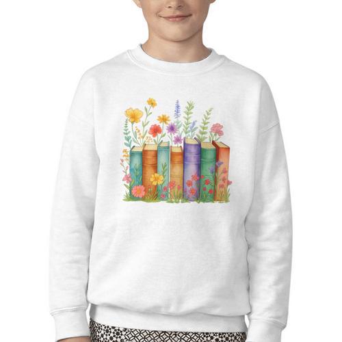 Booktrovert Book Reader Book Nerd Book Reading Lover Premium Tri-Blend Youth Crewneck Sweatshirt - Bookorys UK