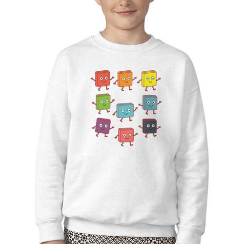 Color Our World Book Lover Reading Bookworm Reader Youth Crewneck Sweatshirt - Bookorys DE