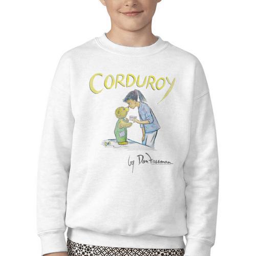 Corduroy Classic Book Cover Vintage Style Children's Book Youth Crewneck Sweatshirt - Bookorys CA