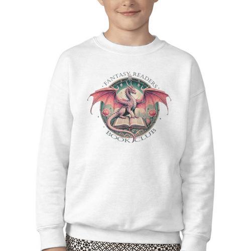 Fantasy Readers Book Club Fantasy Reader Youth Crewneck Sweatshirt - Bookorys