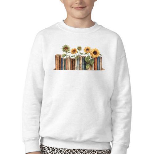 I'm With The Banned Read Banned Books Bookworm Youth Crewneck Sweatshirt - Bookorys