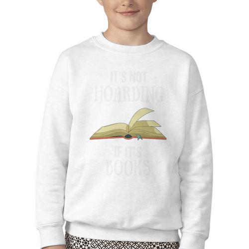 It's Not Hoarding If It's Books Premium Tri-Blend Youth Crewneck Sweatshirt - Bookorys