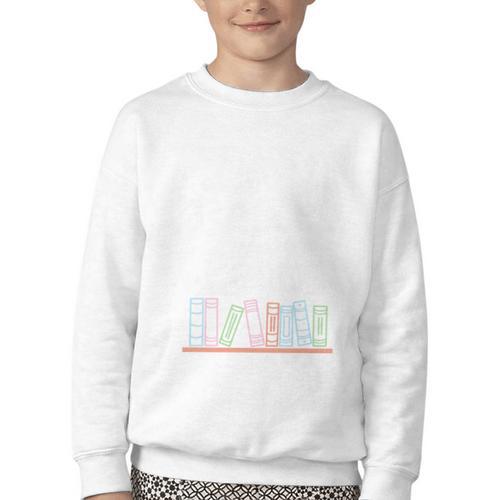 Librarian Library Books Reading Reader Youth Crewneck Sweatshirt - Bookorys
