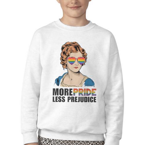 Pride And Prejudice Book Jane Austen Merch LGBTQ Youth Crewneck Sweatshirt - Bookorys