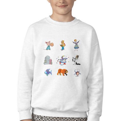 Read Book Characters I Can Do Hard Things Back To School Youth Crewneck Sweatshirt - Bookorys