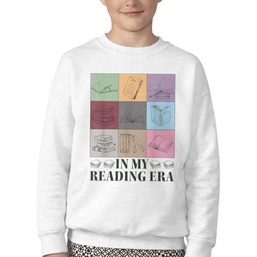 In My Reading Era Bookish Book Lover Book Reader Youth Crewneck Sweatshirt - Bookorys UK