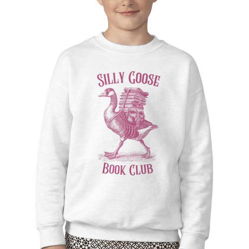 Silly Goose Book Club Youth Crewneck Sweatshirt - Bookorys