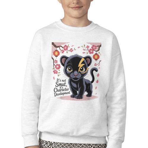 Spicy Romance Character Development Book Reader Design Youth Crewneck Sweatshirt - Bookorys DE