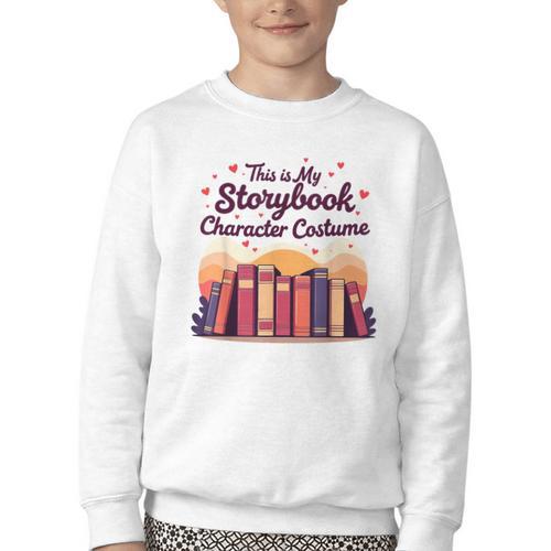 This Is My Storybook Character Costume Youth Crewneck Sweatshirt - Bookorys
