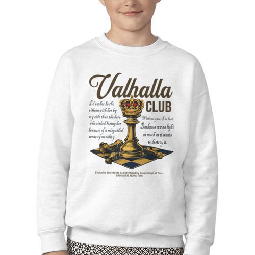 Valhalla Club Vintage Twisted Kings Sin Ana Book Love Alex Youth Crewneck Sweatshirt - Bookorys CA