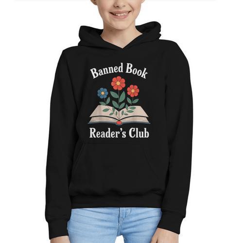 Banned Book Readers Club Graphic Youth Hoodie - Bookorys DE