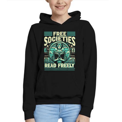 Book Lover Banned Books Reading Banned Books Graphic Youth Hoodie - Bookorys