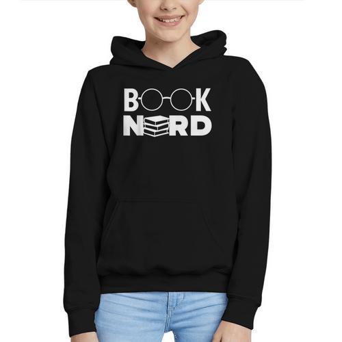 Book Nerd Book Club Bookworm Reading Lover Humor Graphic Youth Hoodie - Bookorys CA