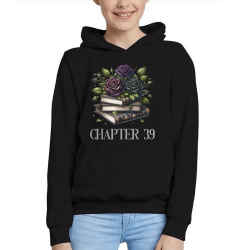 Chapter 39 39th Birthday Women Book Lovers Dark Romance Graphic Youth Hoodie - Bookorys CA