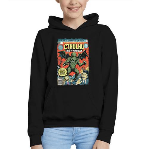 Cthulhu Lord Of Madness Vintage Comic Book Cover Graphic Youth Hoodie - Bookorys DE