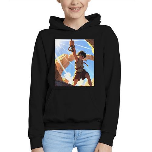 David And Goliath Bible Book Samuel King David Anime Manga Graphic Youth Hoodie - Bookorys CA