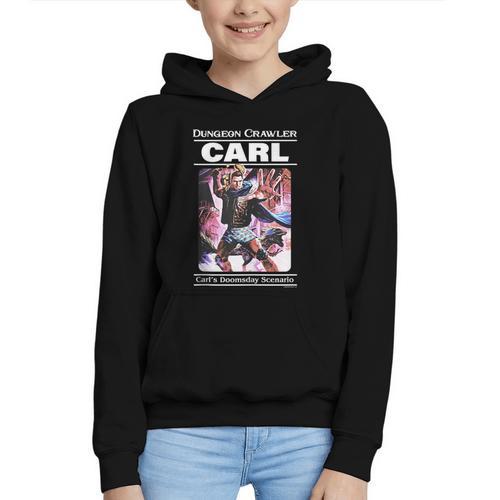 Dungeon Crawler Carl Vintage Paperback Illustration Book Graphic Youth Hoodie - Bookorys DE