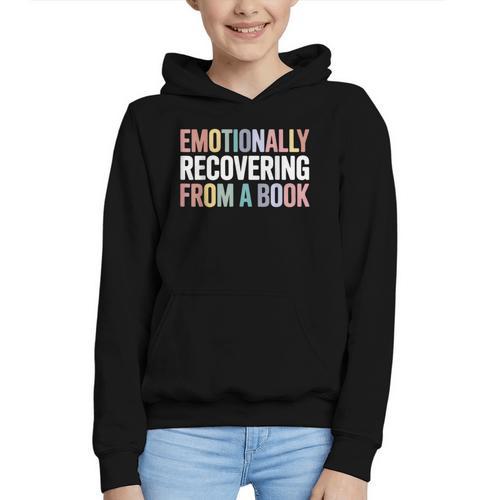 Emotionally Recovering From a Book Reading Librarian Graphic Youth Hoodie - Bookorys