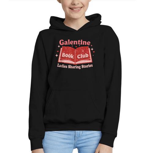 Galentine Book Club Graphic Youth Hoodie - Bookorys AU