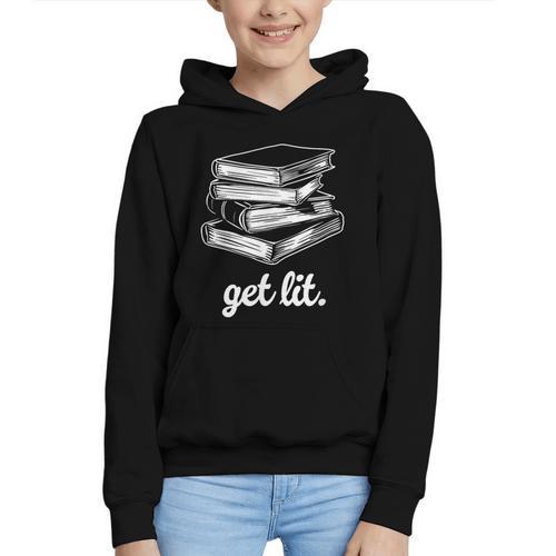 Get Lit Books Graphic Youth Hoodie - Bookorys